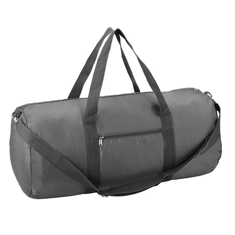 Vorspack Duffel Bag 24 Inches Foldable Lightweight Gym Bag with Inner Pocket for Travel Sports - Grey - Image 1